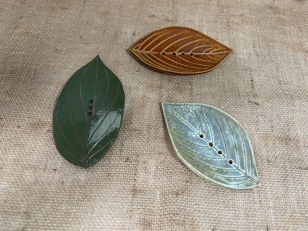 Saboneteira Folha Verde